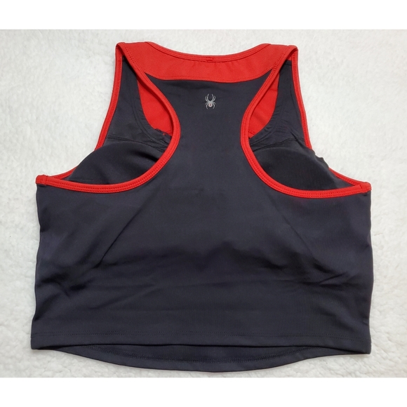 Brand New Spyder Sports Bra Cropped Tank Top - Racerback (For Women) - Picture 4 of 11